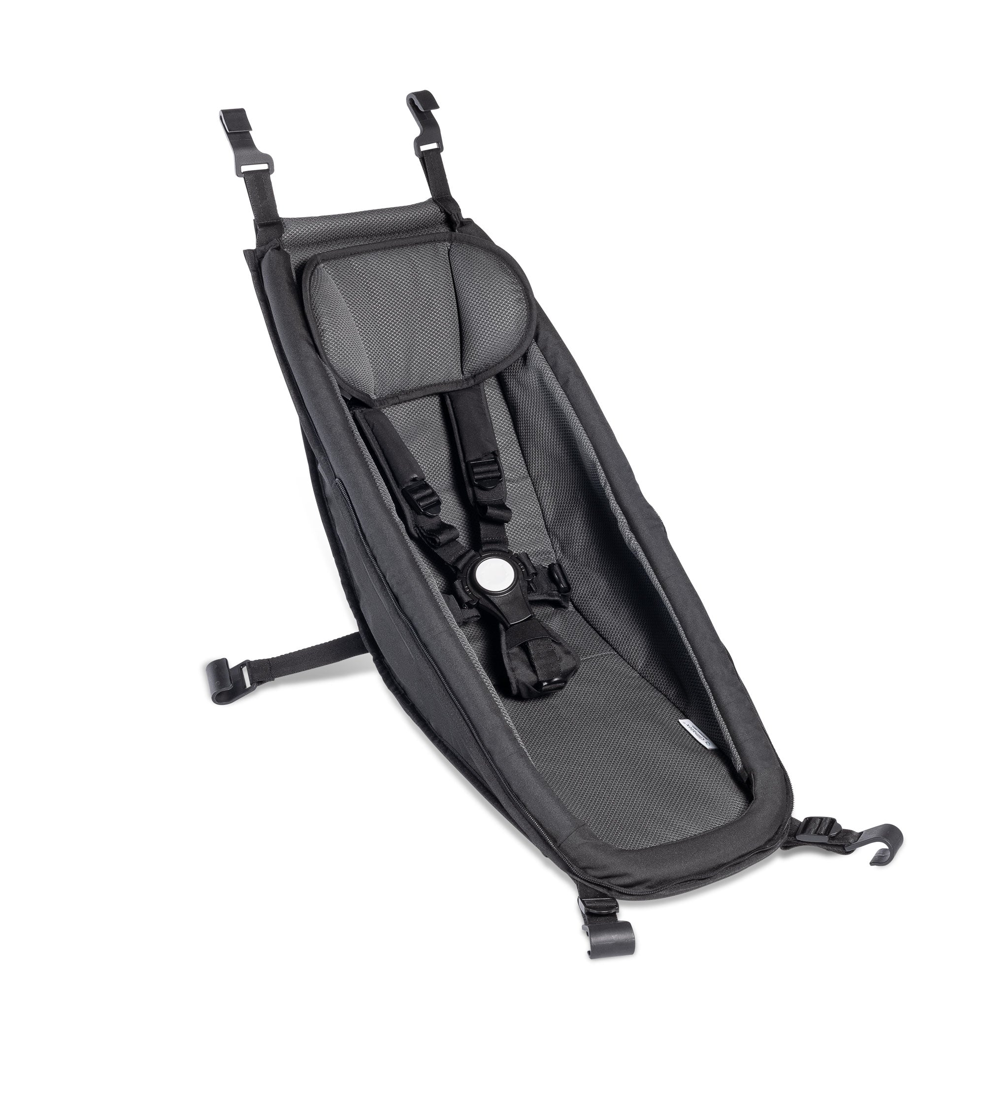 Croozer climatex baby seat with 5-point safety harness - secure infant carrier for bike trailers